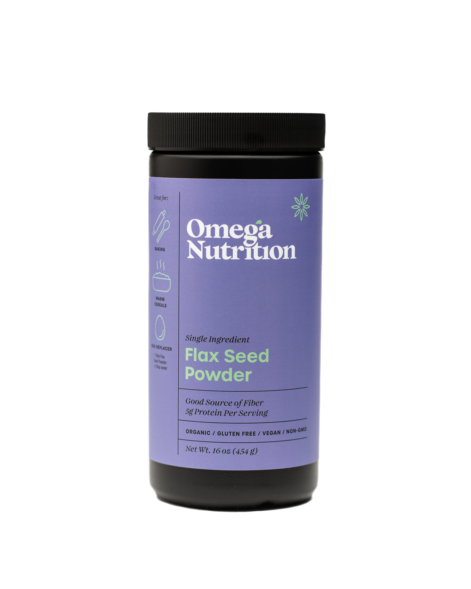Flax Seed Powder | Omega Nutrition | 454 g