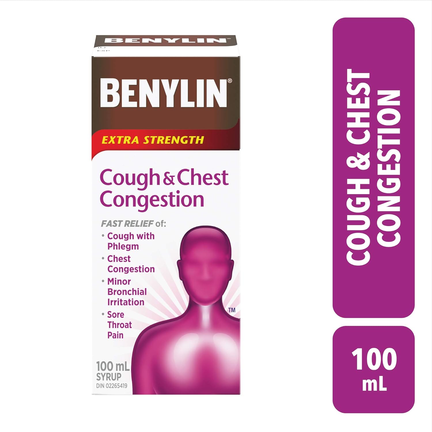 Extra Strength Cough and Chest Congestion Syrup| BENYLIN® |100mL