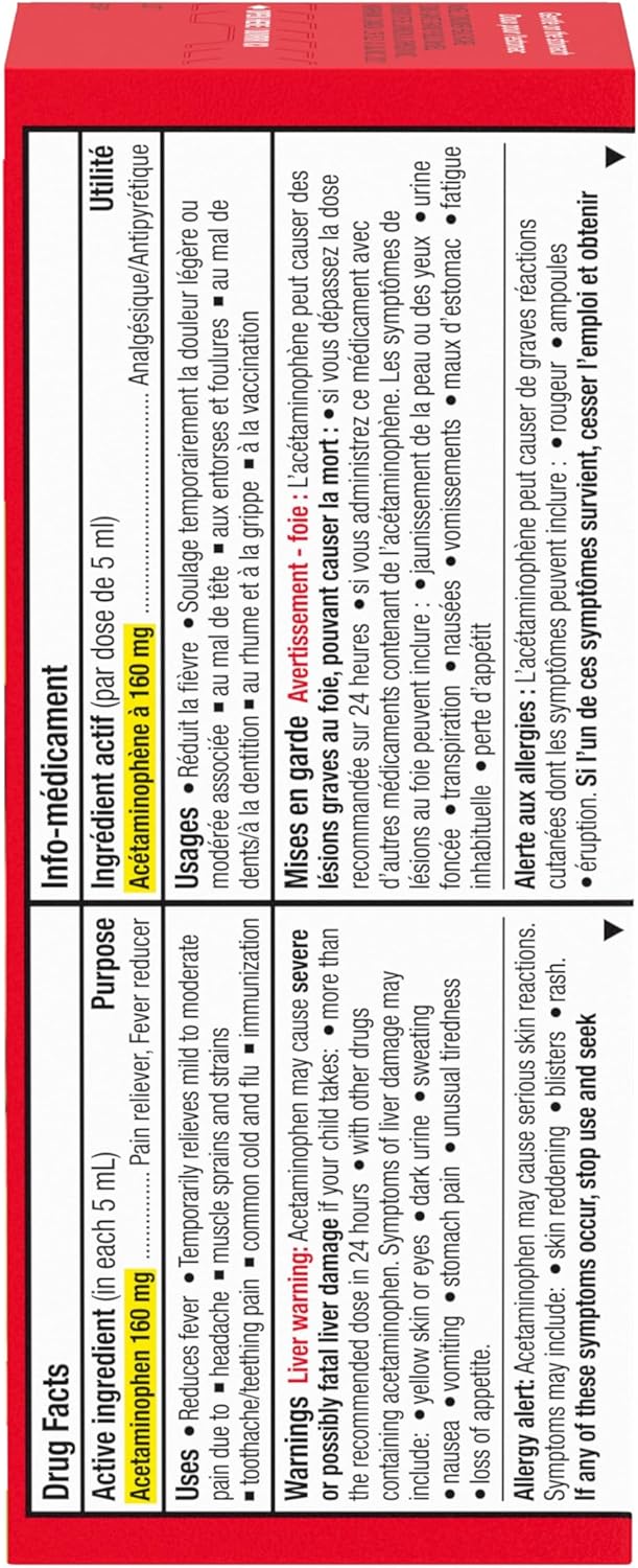 Children's Oral Suspension | TYLENOL® | 100mL (different flavours)