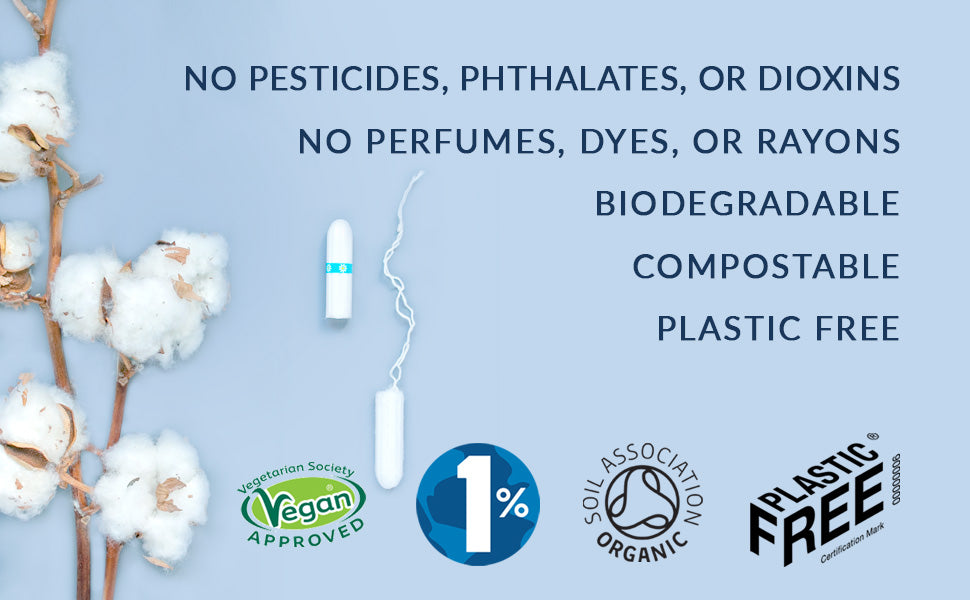 Organic Cotton Tampons | Natracare® | Multiple Options