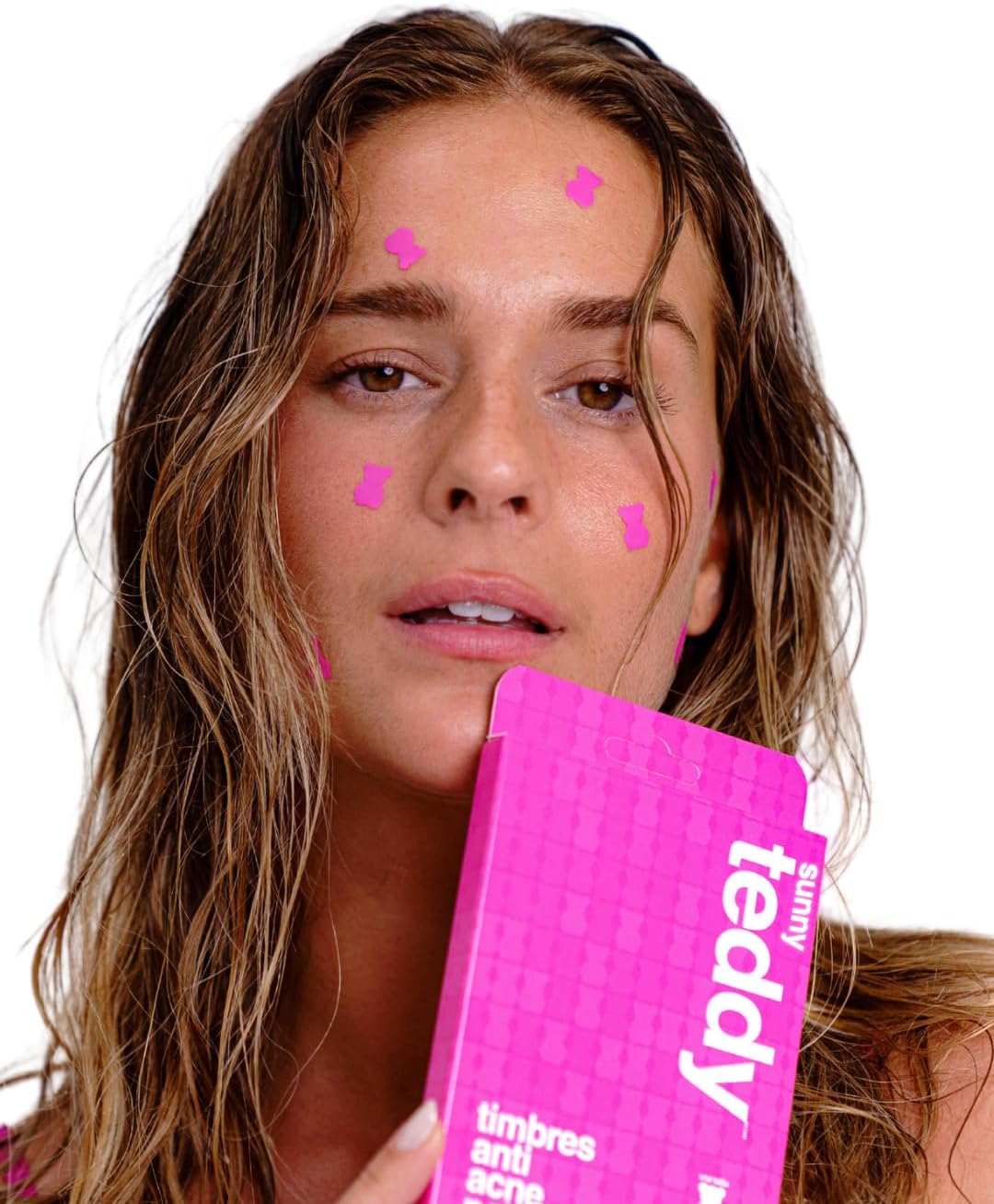 Acne Treatment Patches | Sunny Teddy | 72 Pink Teddy Patches