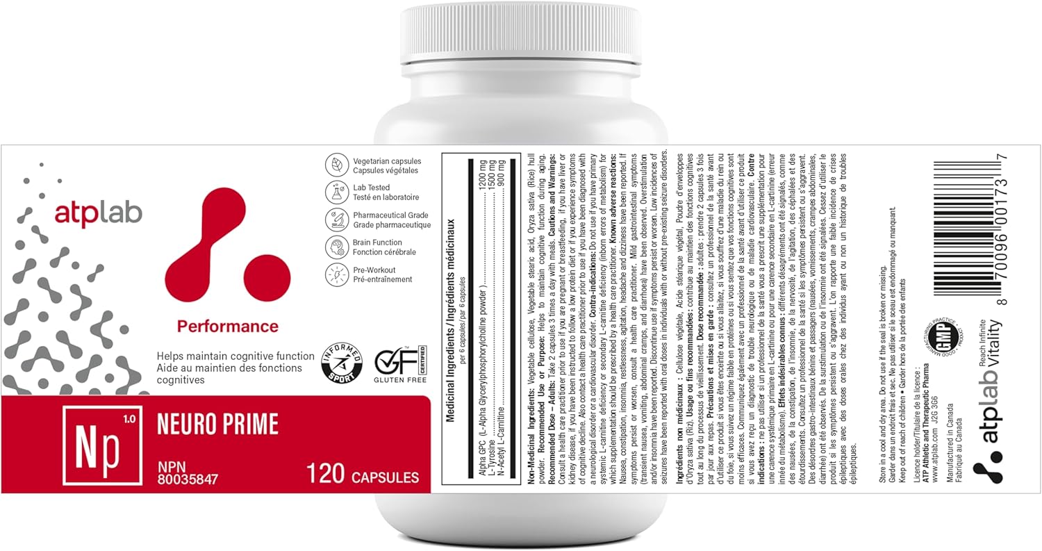 Neuro Prime| ATP LAB|120 caps