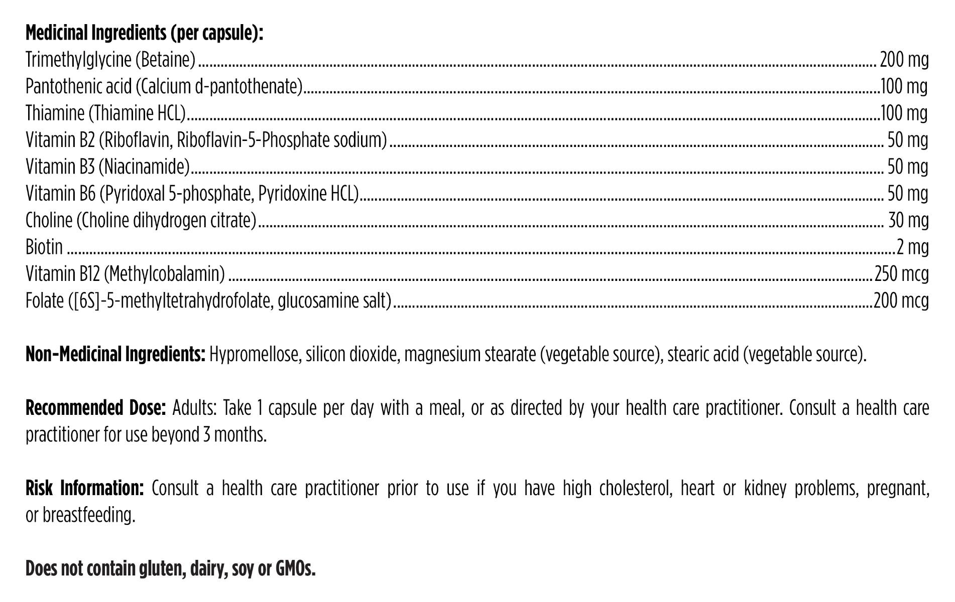 B-Supreme™ by Designs for Health® – High-Potency B-Complex Support | 60 Capsules