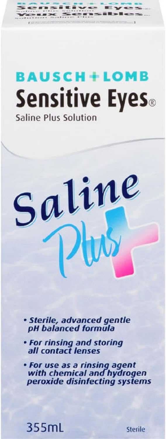 Sensitive Eyes Saline Plus Solution | Bausch + Lomb | 355 mL
