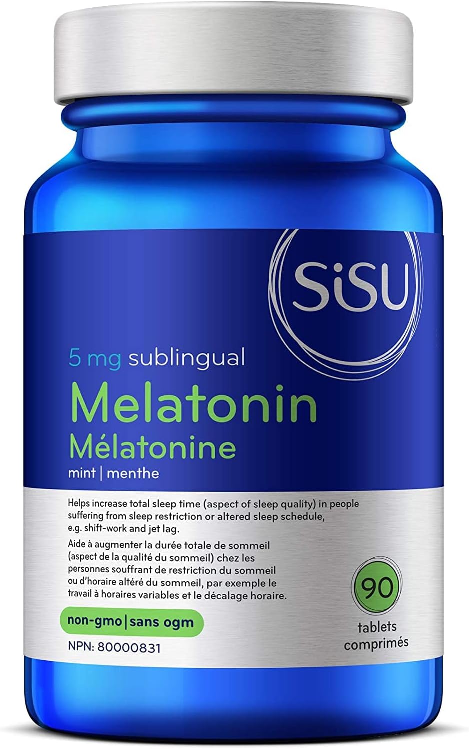 Melatonin 5 mg sublingual | SISU | Mint 90 T