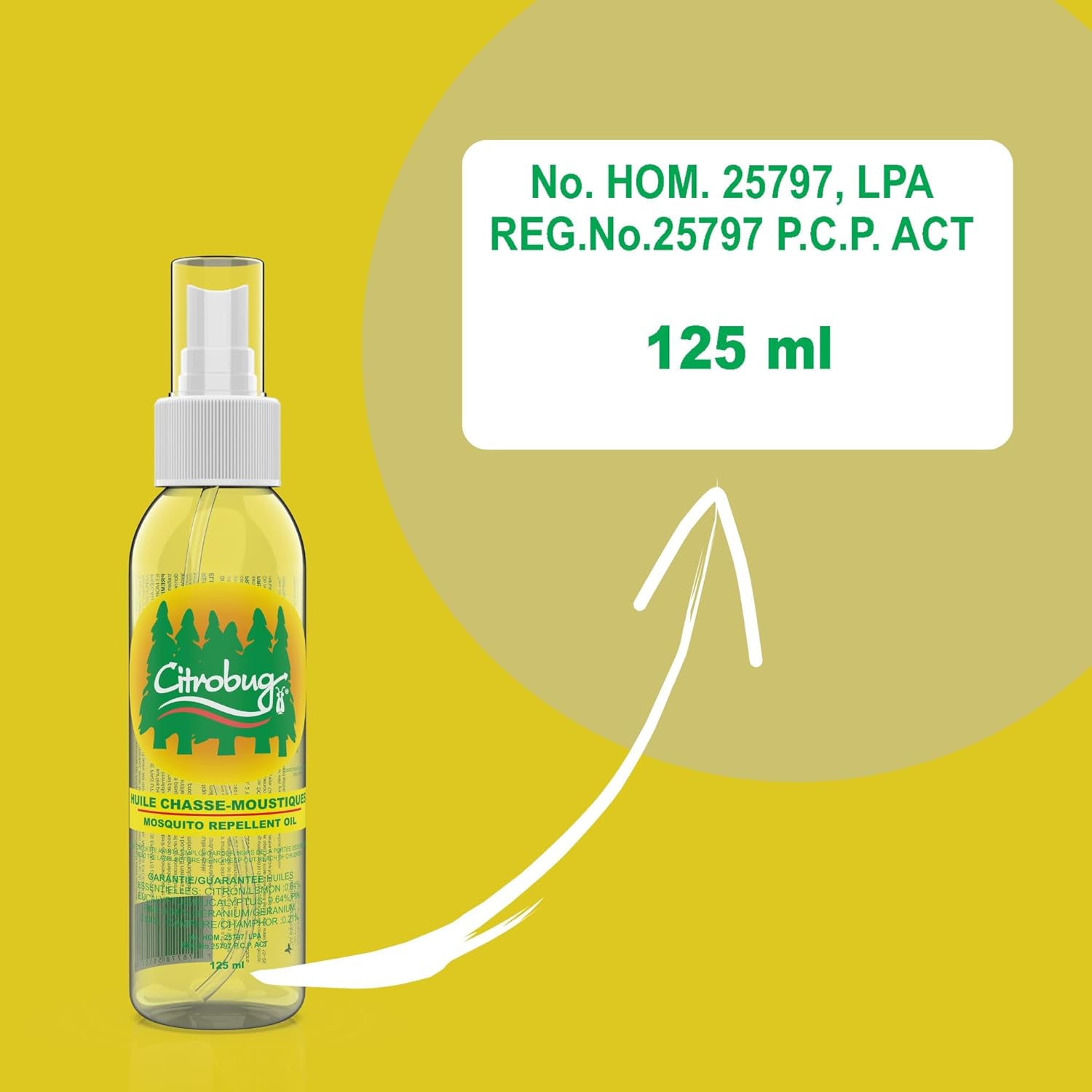 Natural Mosquito Repellent | Citrobug | 125 mL
