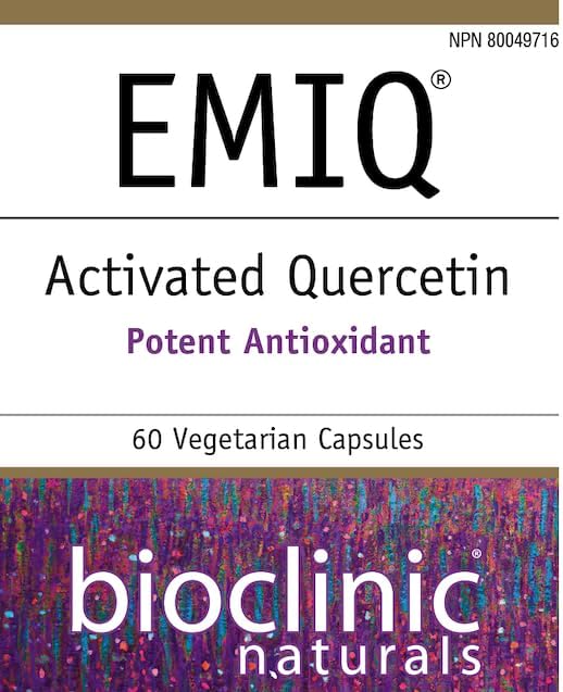 EMIQ® by Bioclinic® Naturals – Highly Absorbable Quercetin Antioxidant Support | 60 Capsules