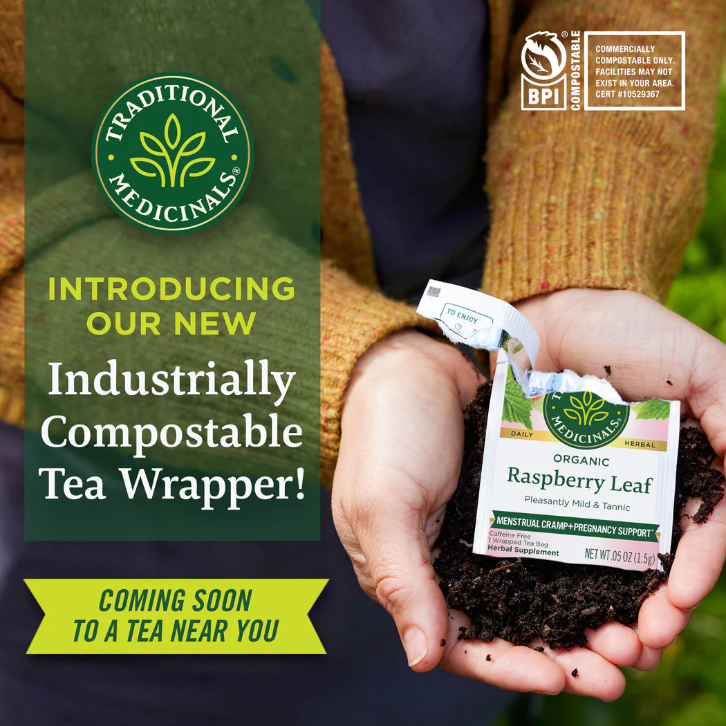 Organic Raspberry Leaf Tea | Traditional Medicinals® | 16 Tea Bags