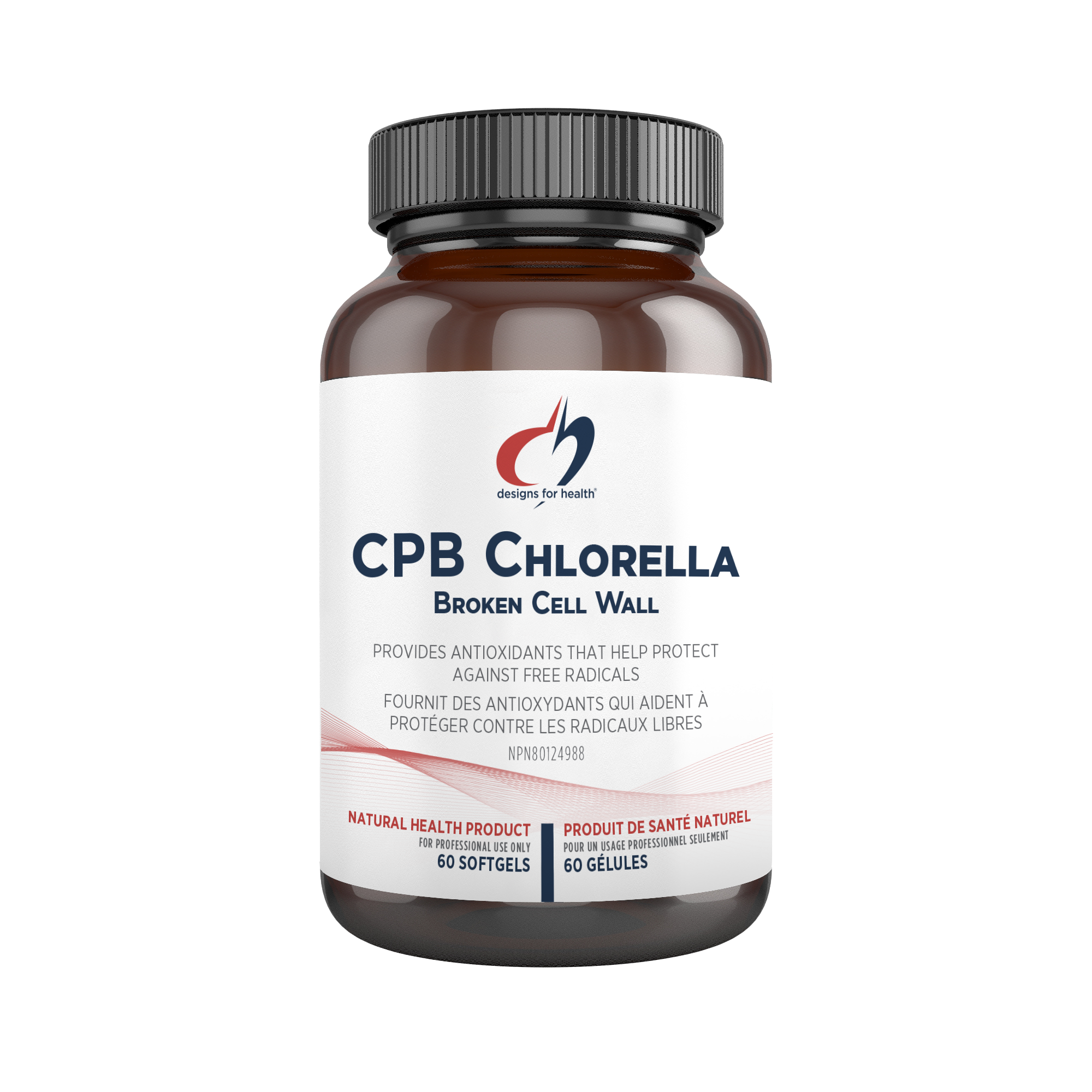 CPB Chlorella | Designs for Health® | 60 Softgels