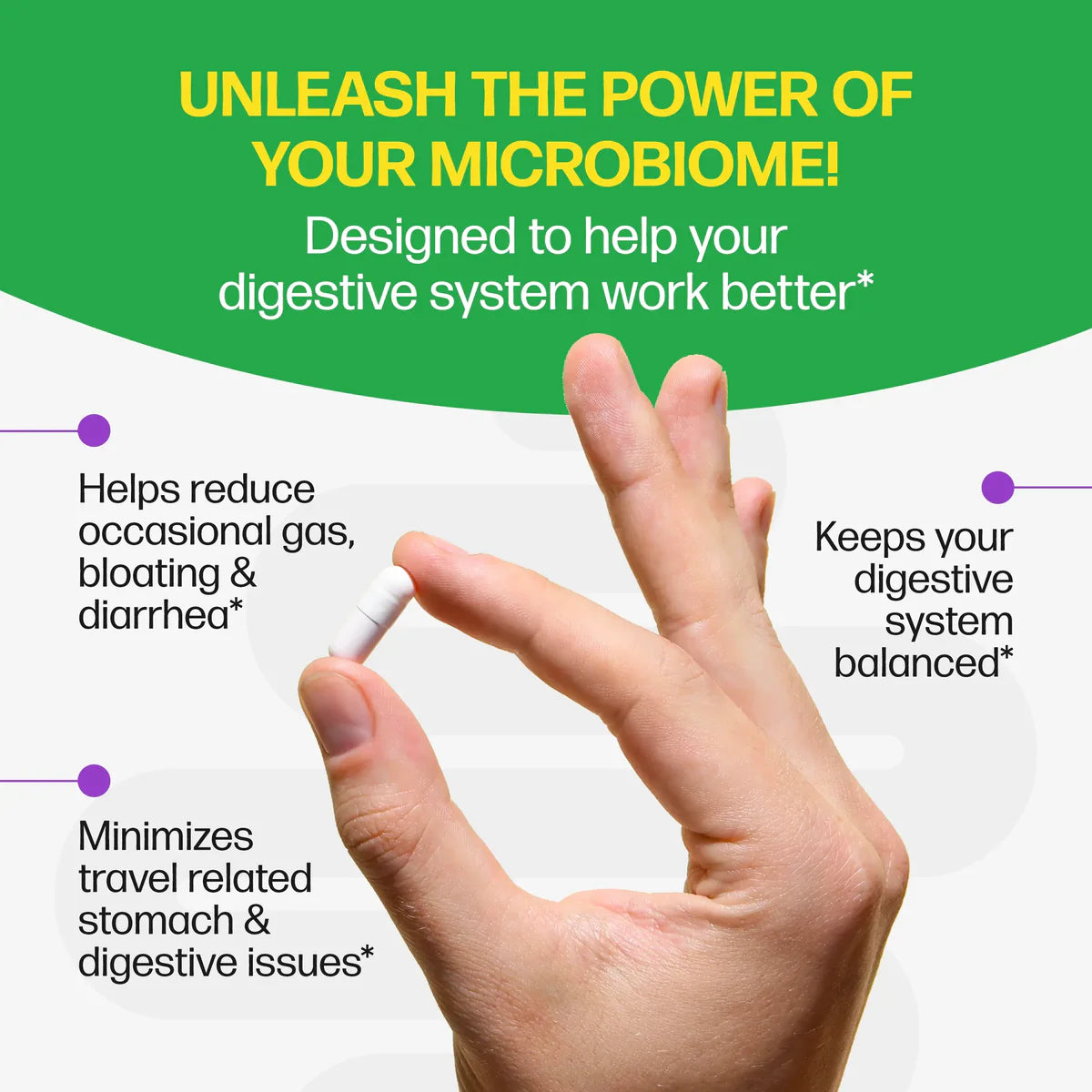 Digestive Daily Probiotic by Culturelle® – Gut Health, Bloating & Digestive Support | 30 Capsules