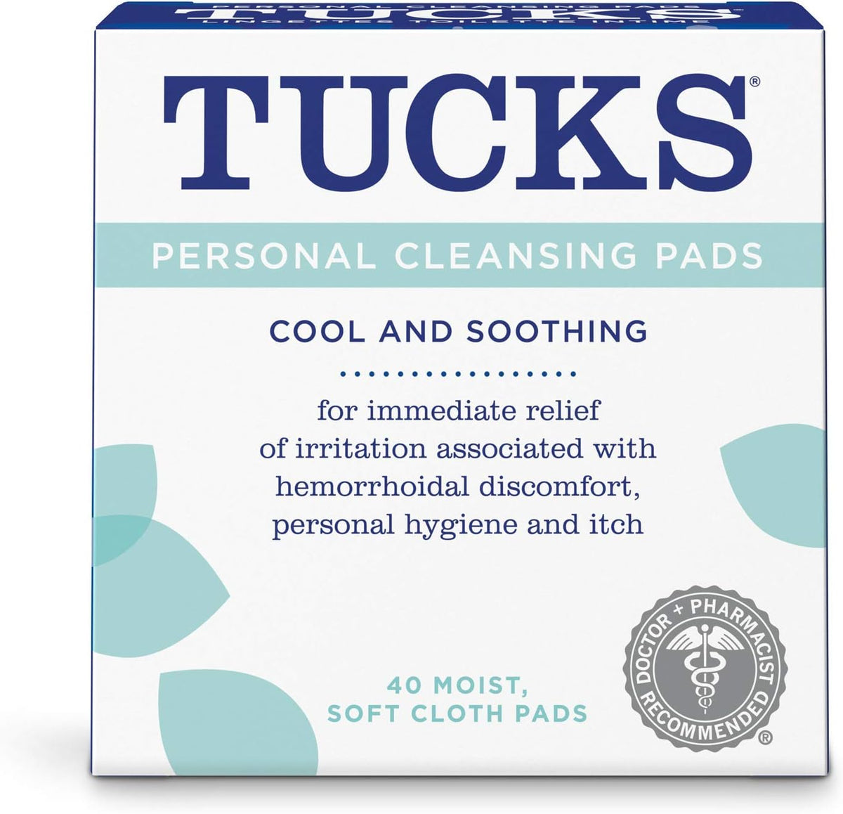 Personal cleansing Pads | Tucks | 40 count