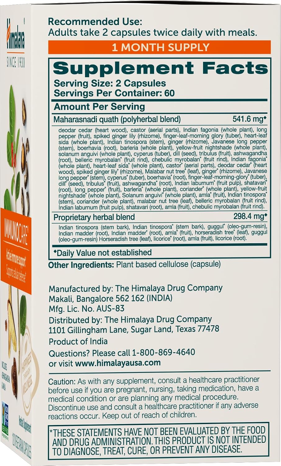 ImmunoCare | Himalaya® |120 Capsules