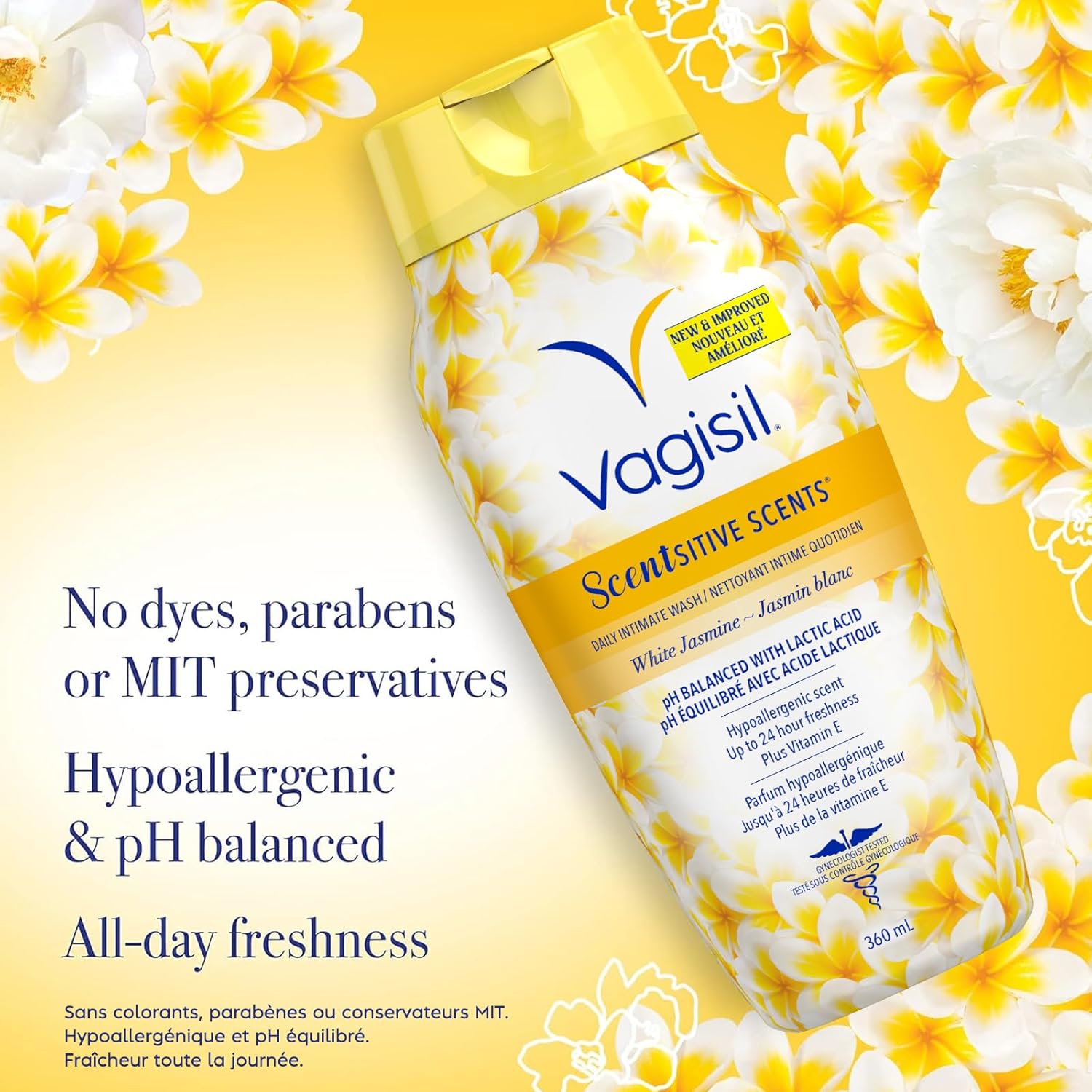 Feminine Wash for Intimate Areas and Sensitive Skin | Vagisil | 360mL
