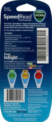 SpeedRead® Digital Thermometer | Vicks | 1 Count (Pack of 1)