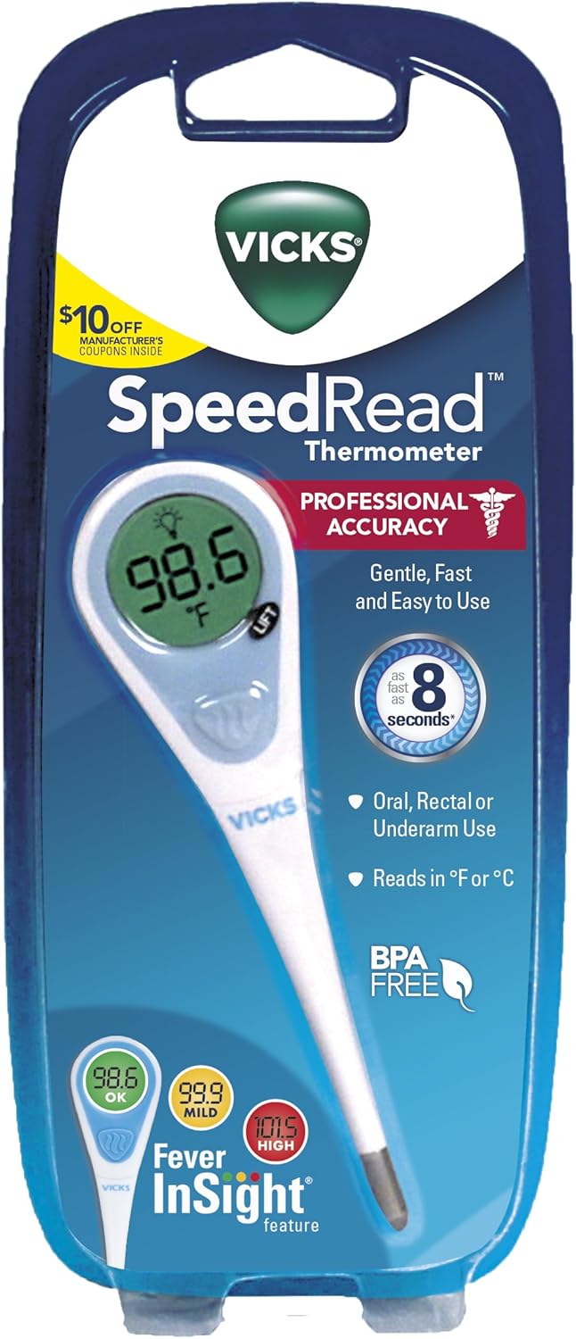 SpeedRead® Digital Thermometer | Vicks | 1 Count (Pack of 1)