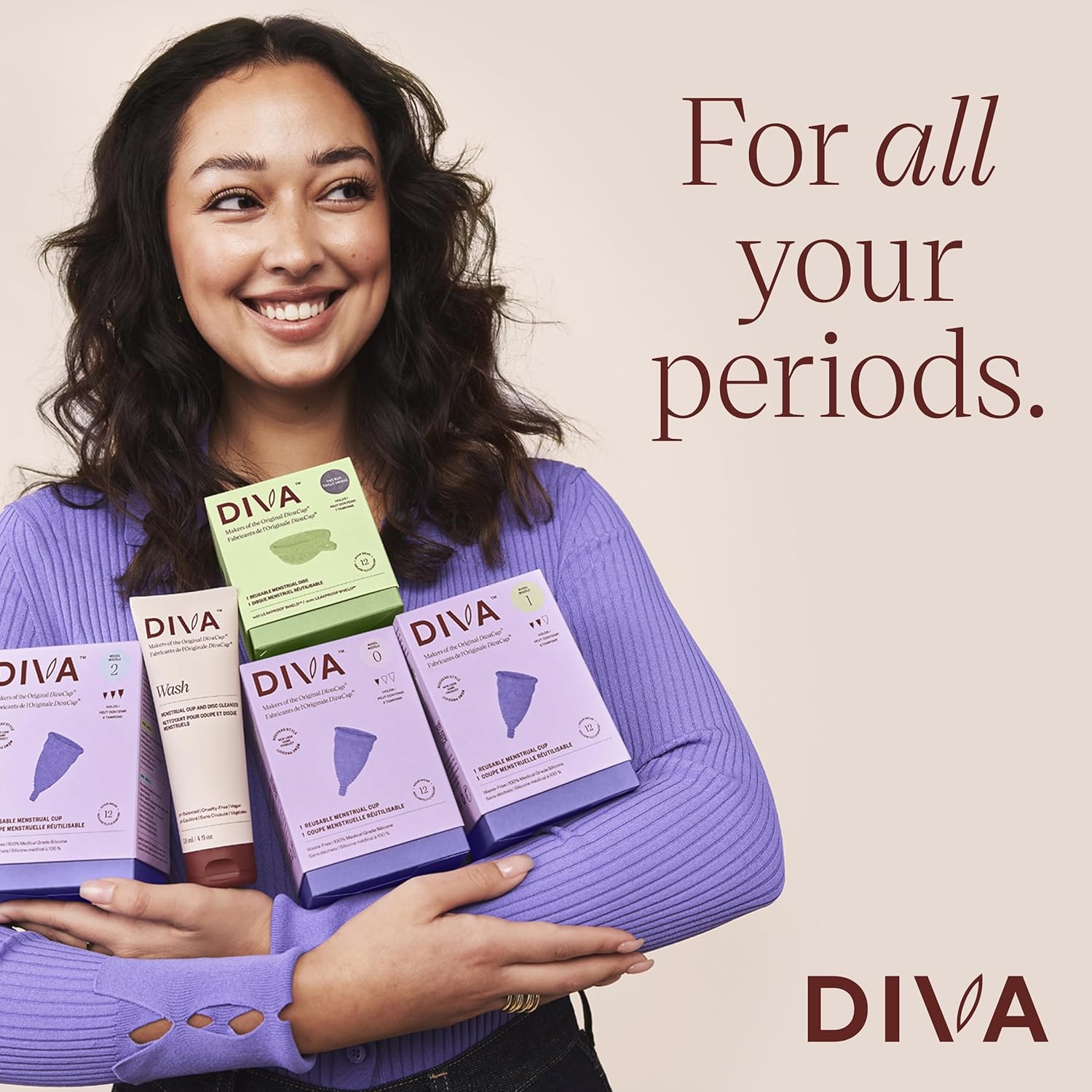 Reusable Menstrual Cup | Diva™ | Model 1 – 26ml / 1.01 fl oz