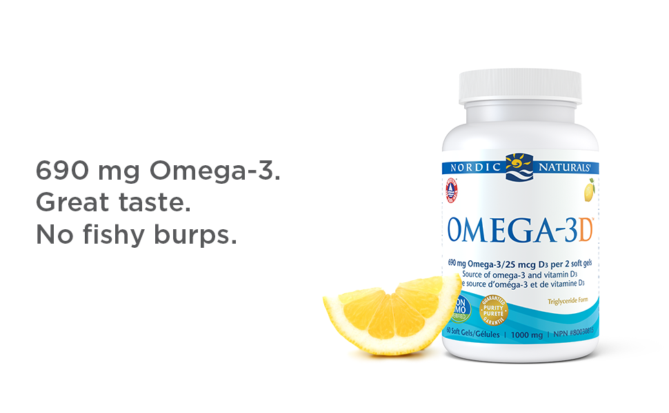 Omega-3D | Nordic Naturals® | 60 Softgels