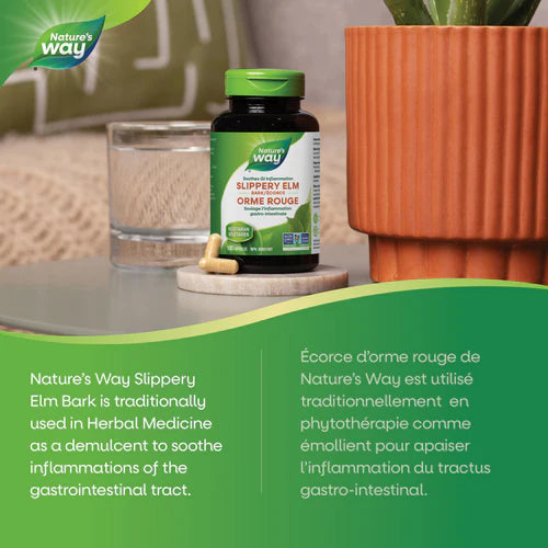 Slippery Elm | Nature's Way® | 100 or 180 Capsules