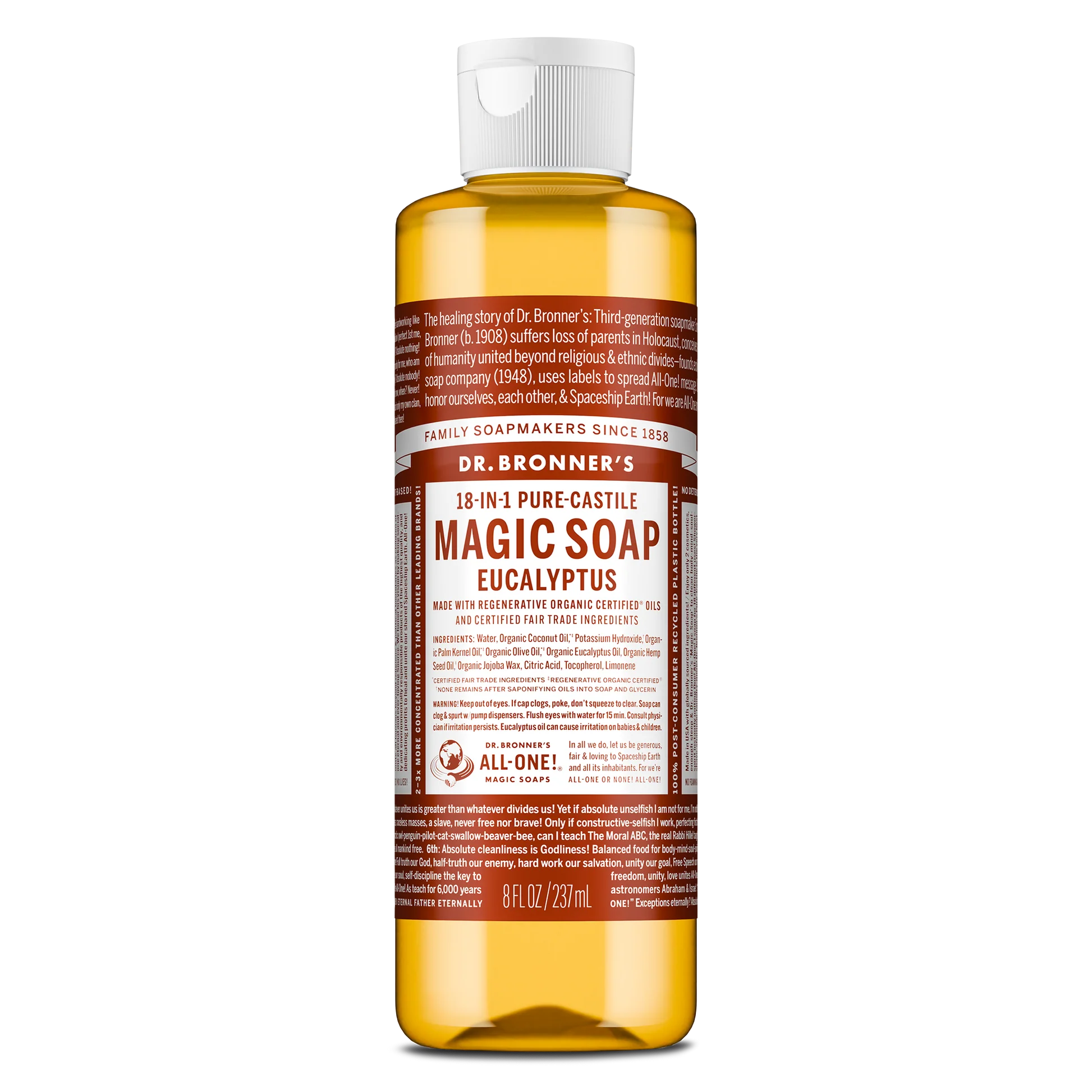 Eucalyptus Pure-Castile Magic Soap | Dr. Bronner's | Various Sizes