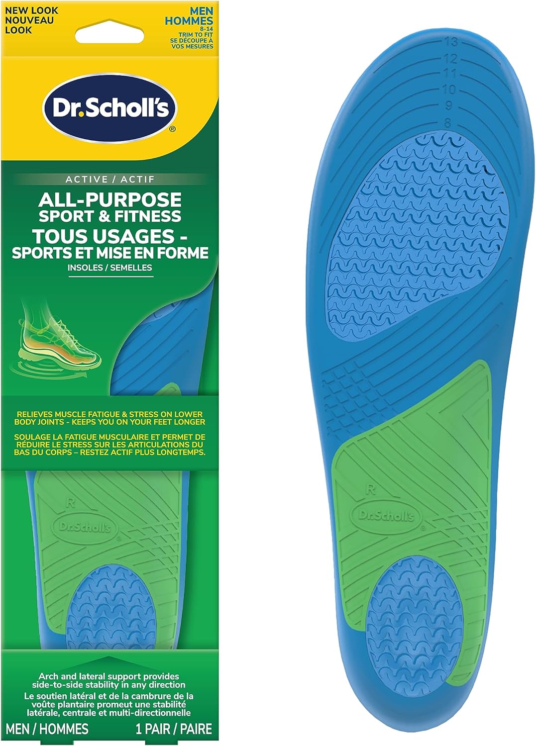 All-Purpose Sport & Fitness Comfort Insoles - For Him | Dr. Scholl's® | 1 Pair