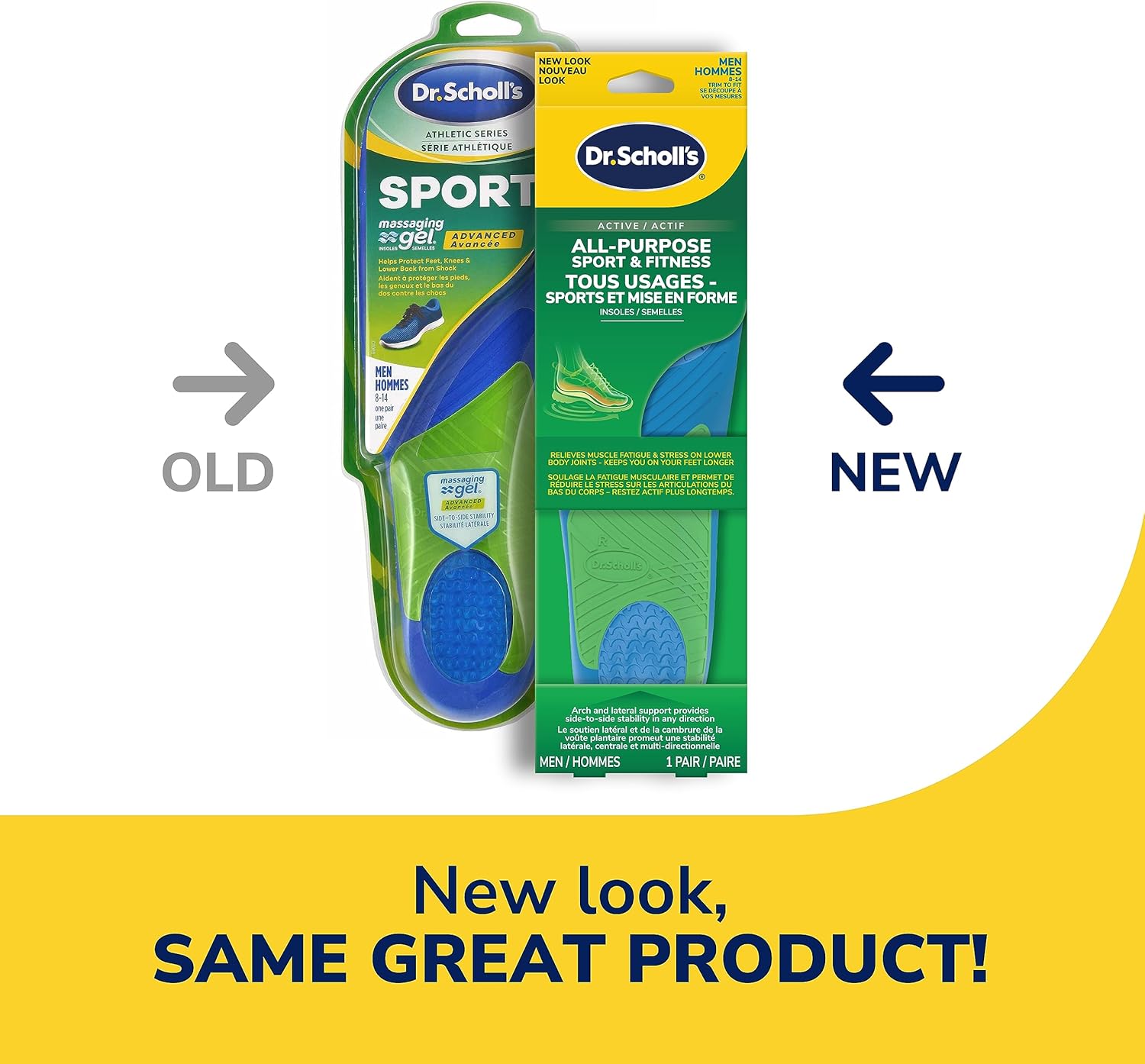 All-Purpose Sport & Fitness Comfort Insoles - For Him | Dr. Scholl's® | 1 Pair
