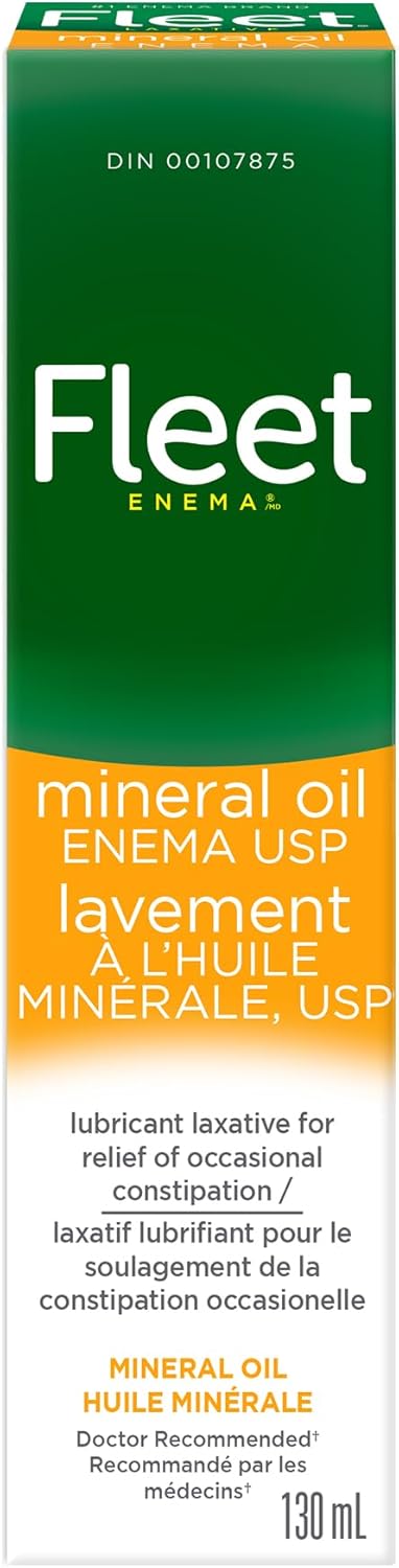 Enema with Mineral Oil(Laxatives for Constipation Relief) | Fleet | 130 mL