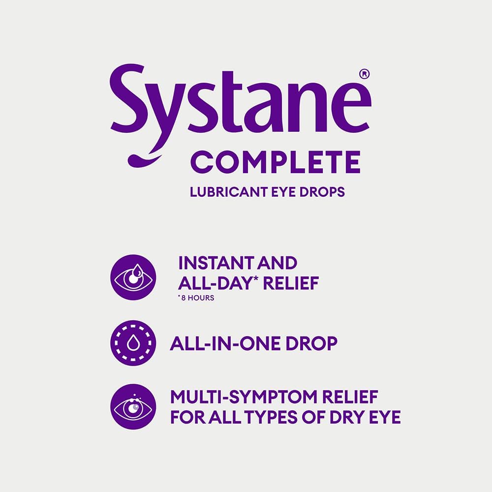 Lubricant Eye Drops For Dry Eyes|Systane Complete|2*10ml