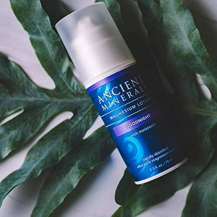 Magnesium Lotion with Melatonin | Ancient Minerals® | 75 mL (2.5 fl. Oz.)