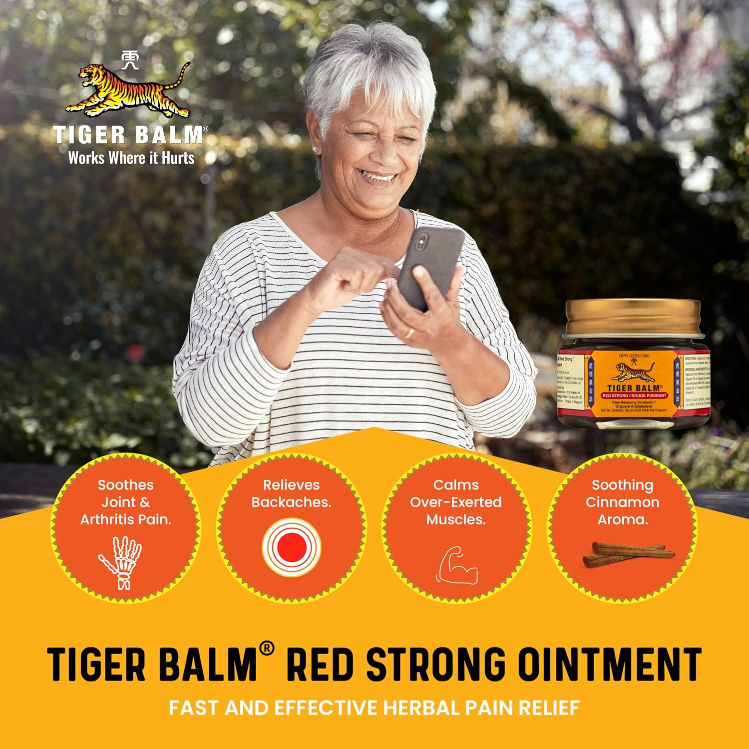 Tiger Balm Pain Relieving Red Extra Strength| Tiger Balm | 18 g