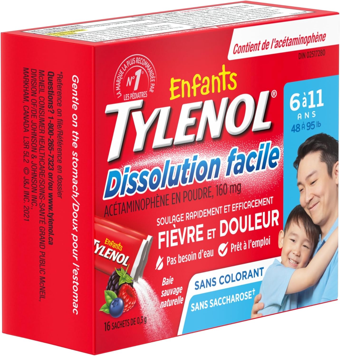 Children's Tylenol Berry EasyDissolve Powder | TYLENOL® | 16 count