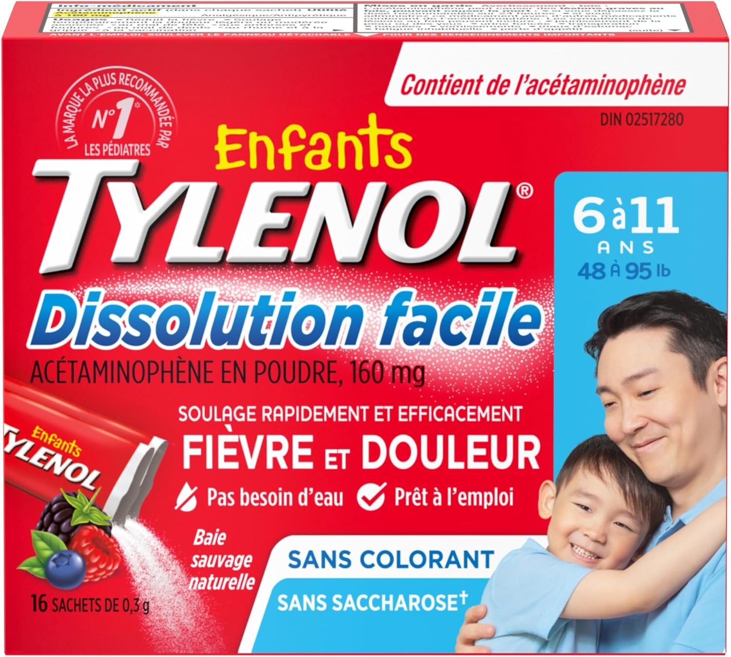 Children's Tylenol Berry EasyDissolve Powder | TYLENOL® | 16 count