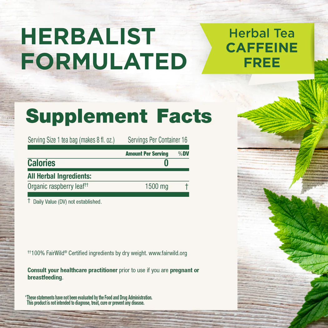 Organic Raspberry Leaf Tea | Traditional Medicinals® | 16 Tea Bags
