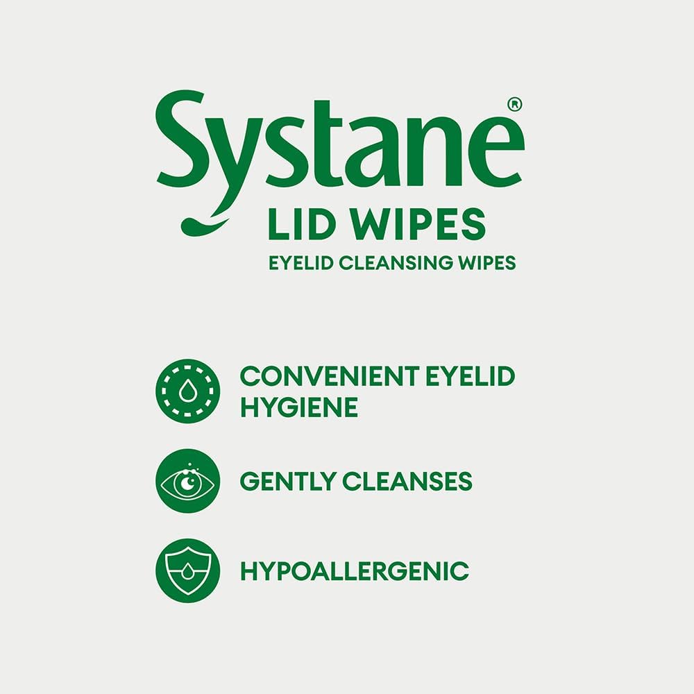 Eyelid Cleansing Wipes and Makeup Remover|Systane Lid Wipes|32 count