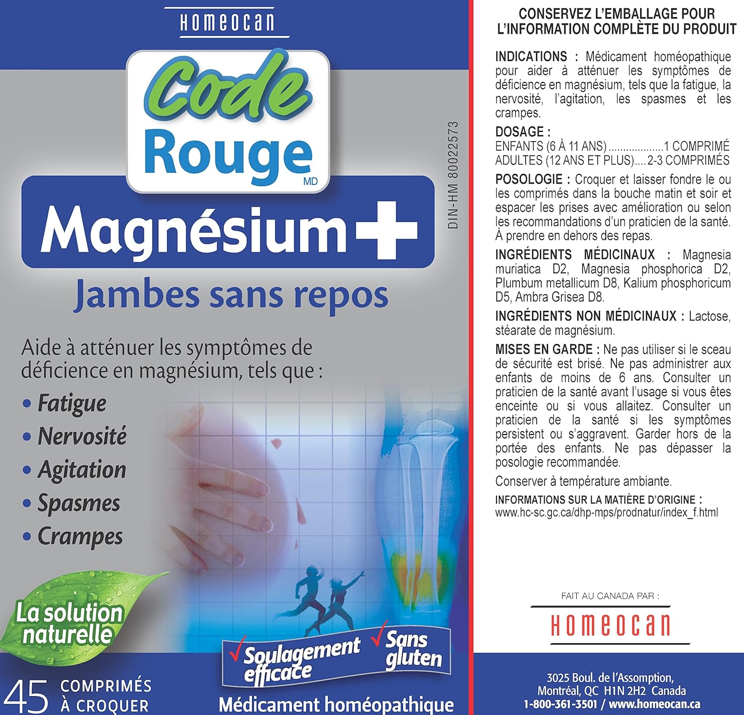 Real Relief Magnesium+ | HOMÉOCAN |45 Tablets
