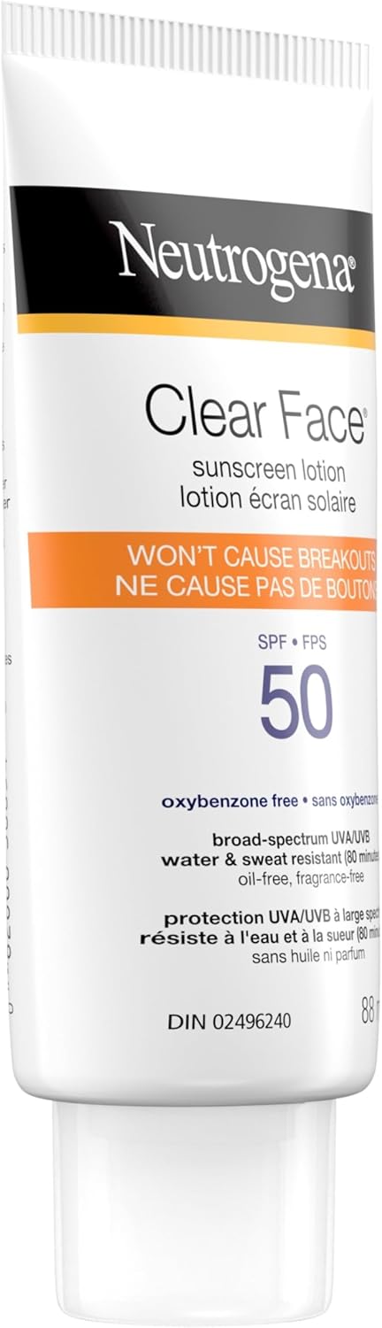 Sunscreen Lotion for Acne-Prone SkinSPF 50 UVA/UVB Protection| Neutrogena® |88ml
