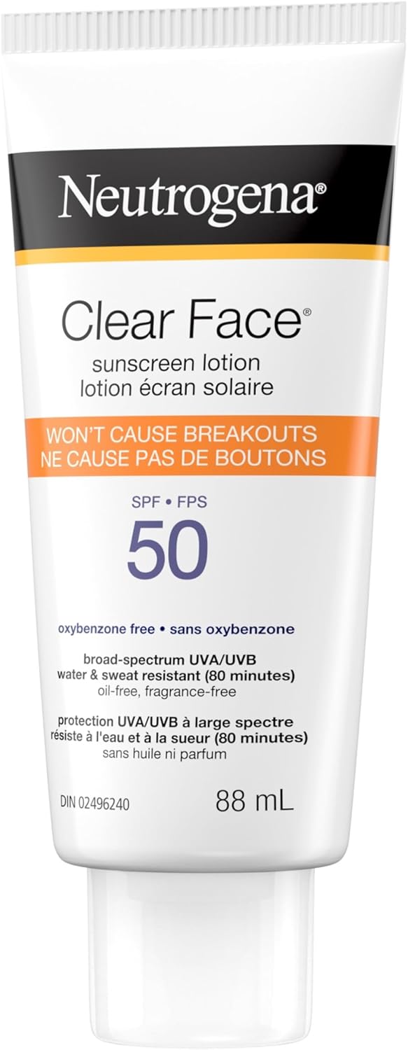 Sunscreen Lotion for Acne-Prone SkinSPF 50 UVA/UVB Protection| Neutrogena® |88ml