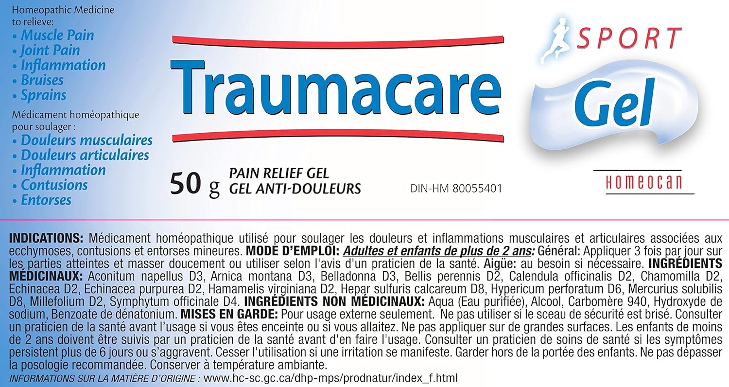Traumacare Sport Gel | HOMÉOCAN | 50 gr