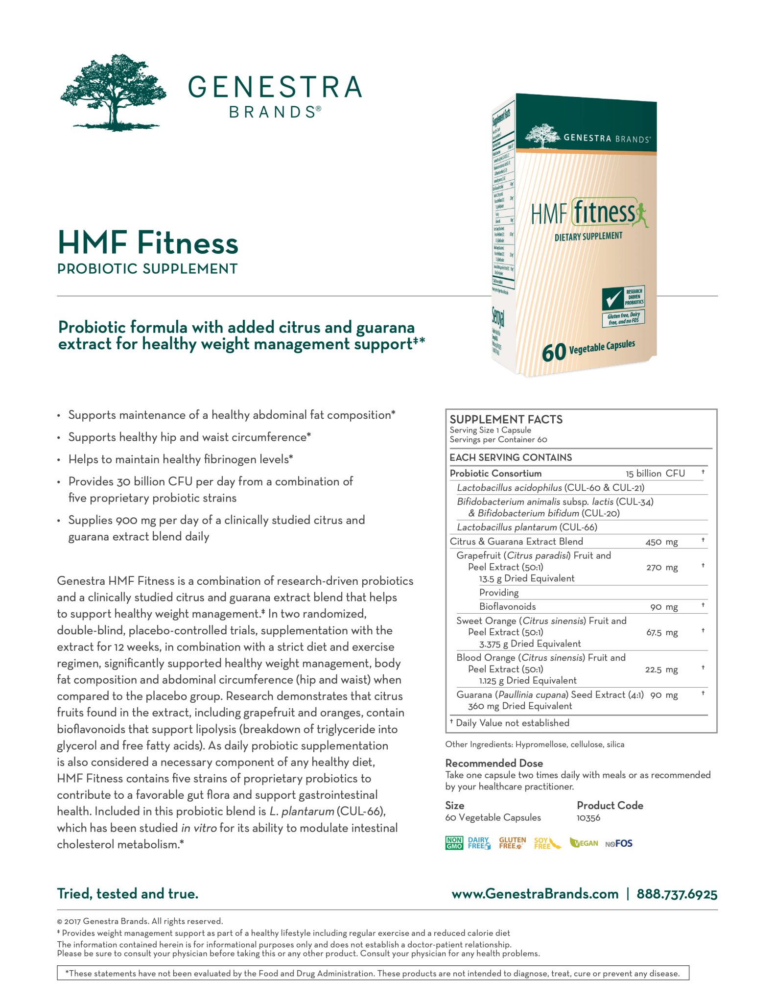 HMF Fitness | Genestra Brands® | 60 Capsules
