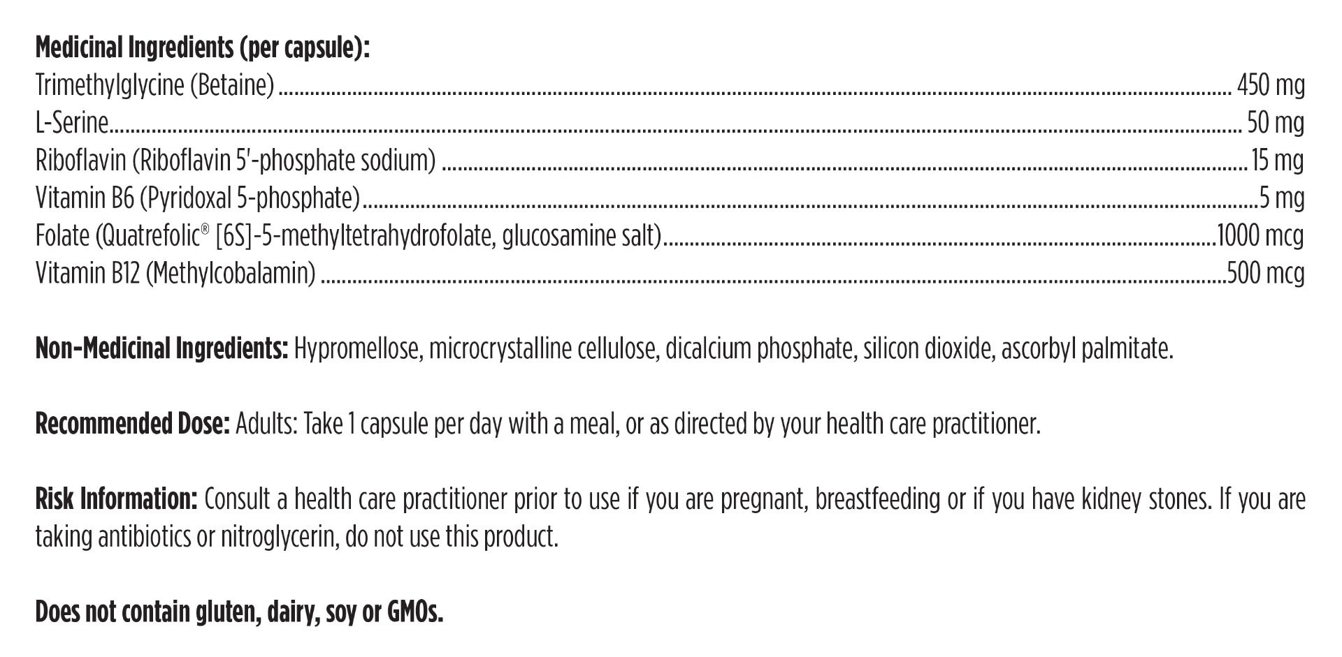 Homocysteine Supreme™ | Designs for Health® | 60 Capsules