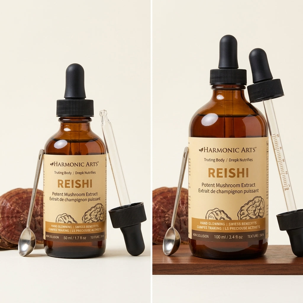 Reishi Mushroom Tincture by Harmonic Arts® – Adaptogenic Stress & Immune Support | 50, 100 or 500 mL