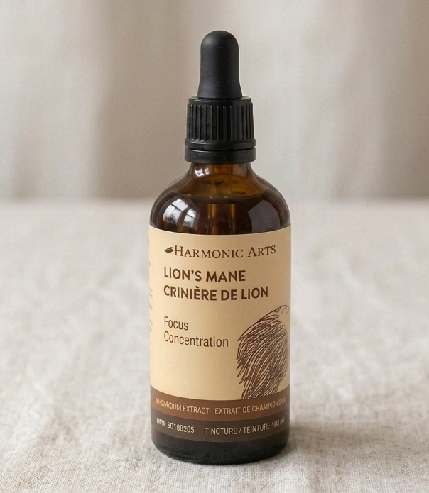 Lion's Mane Mushroom Tincture | Harmonic Arts® | 50 or 100 or 500 mL