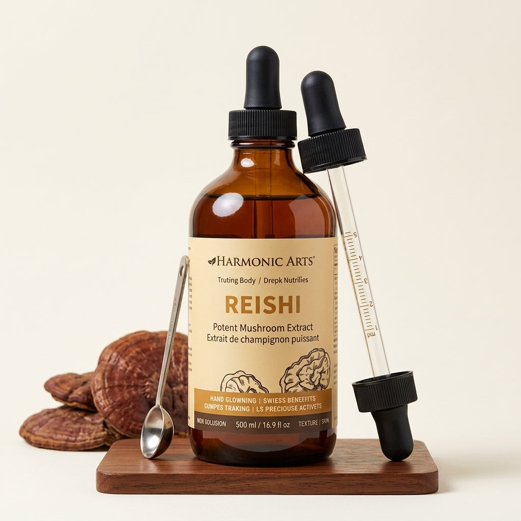 Reishi Mushroom Tincture by Harmonic Arts® – Adaptogenic Stress & Immune Support | 50, 100 or 500 mL