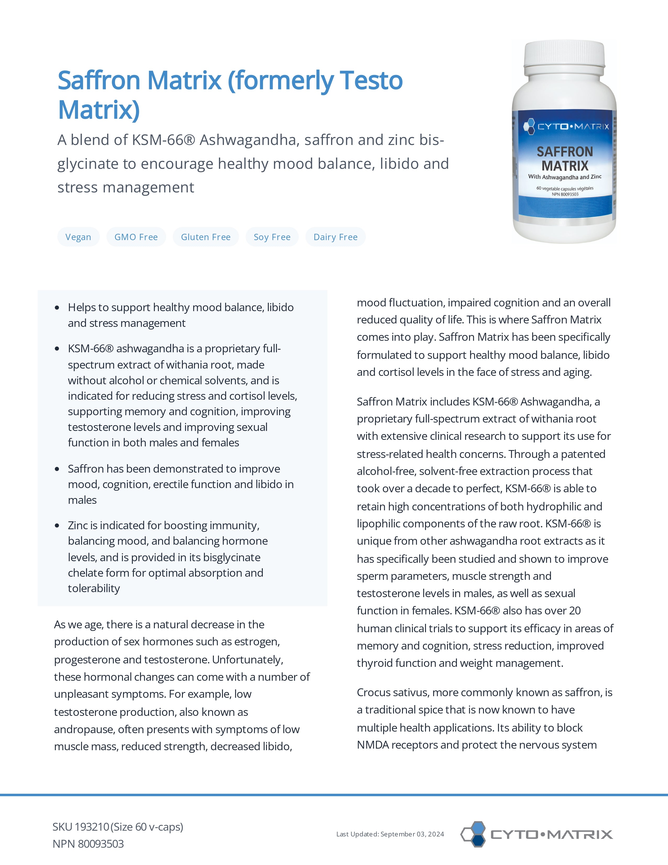 Sleep-Matrix Melatonin by Cytomatrix® – Sleep & Circadian Rhythm Support | 60 Vegetable Capsules