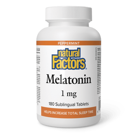 Melatonin | Natural Factors® | 90 or 180 Sublingual Tablets