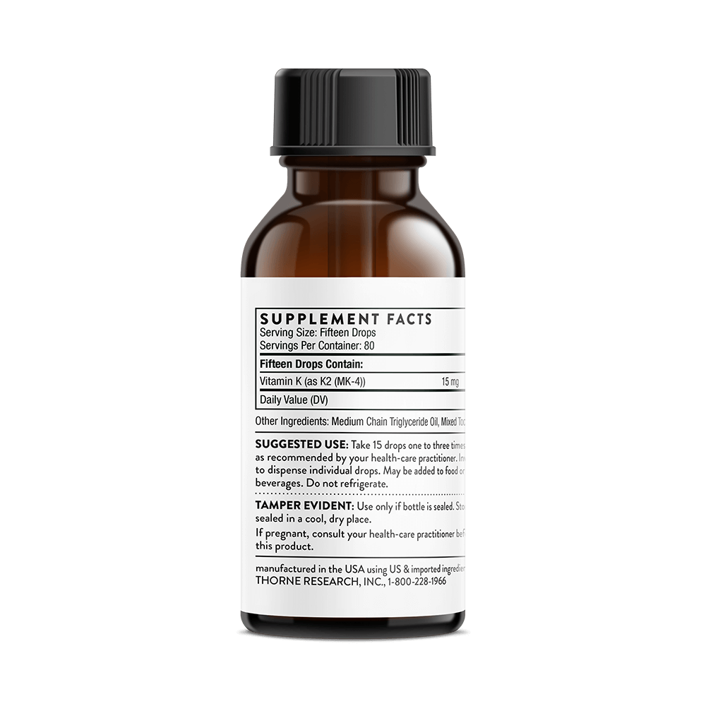 Vitamin K2 | Thorne® | 1 FL OZ (30 mL)