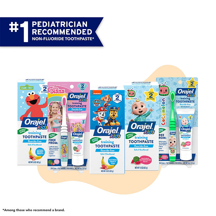 Fluoride-Free Training Toothpaste | Orajel™ Kids | Tube