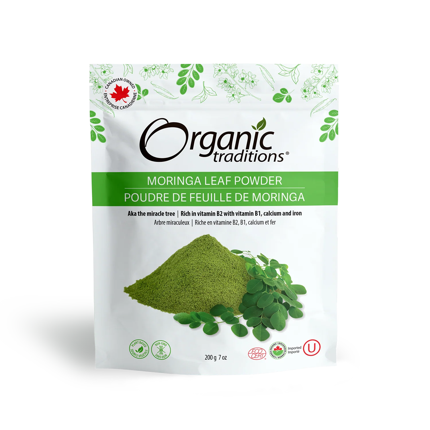 Moringa Leaf Powder |Organic Traditions® | 200g