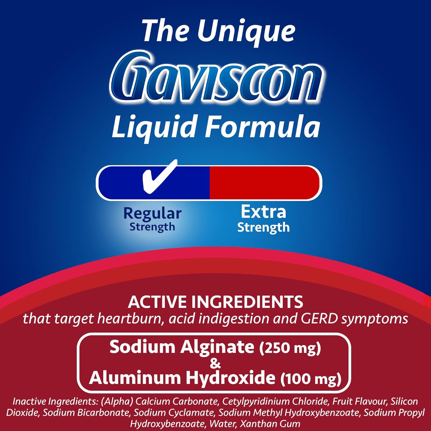 Liquid Regular Strength Antacid | Gaviscon | 340 mL