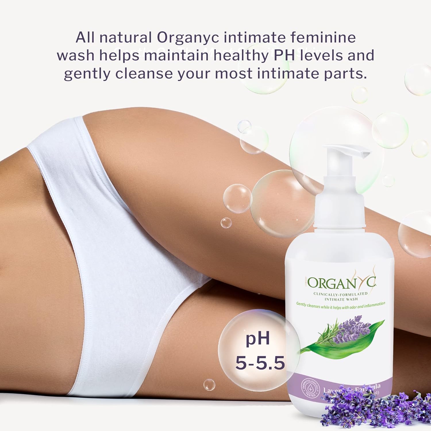 Feminine Hygiene Wash Lavender | Organyc® | 250 mL