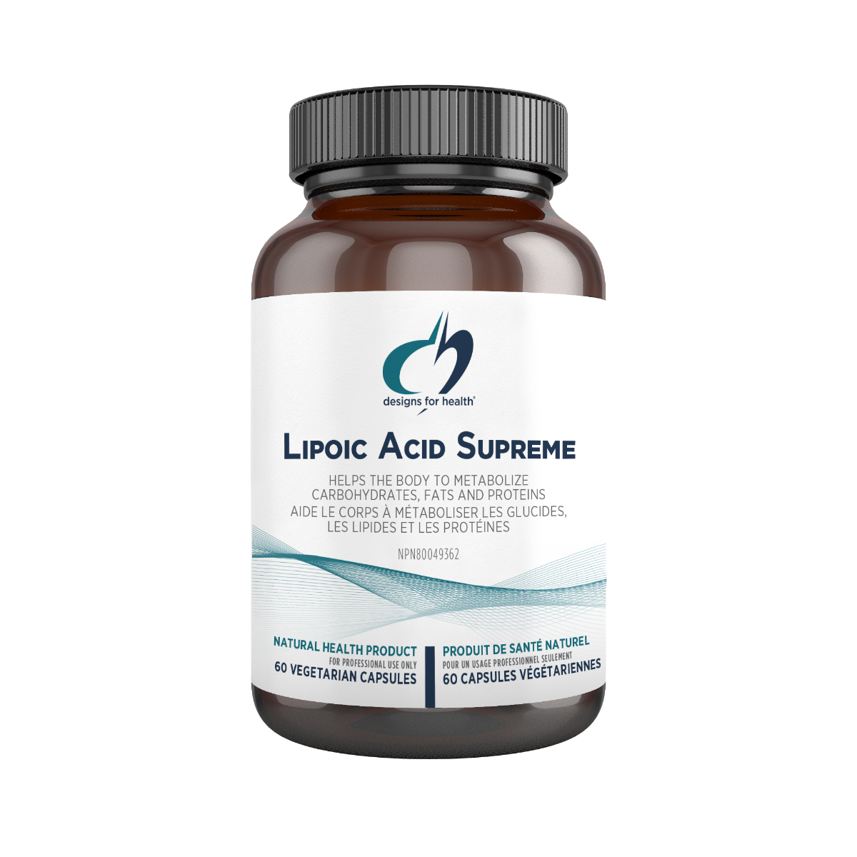 Lipoic Acid Supreme™ | Designs for Health® | 60 Vegeterian Capsules